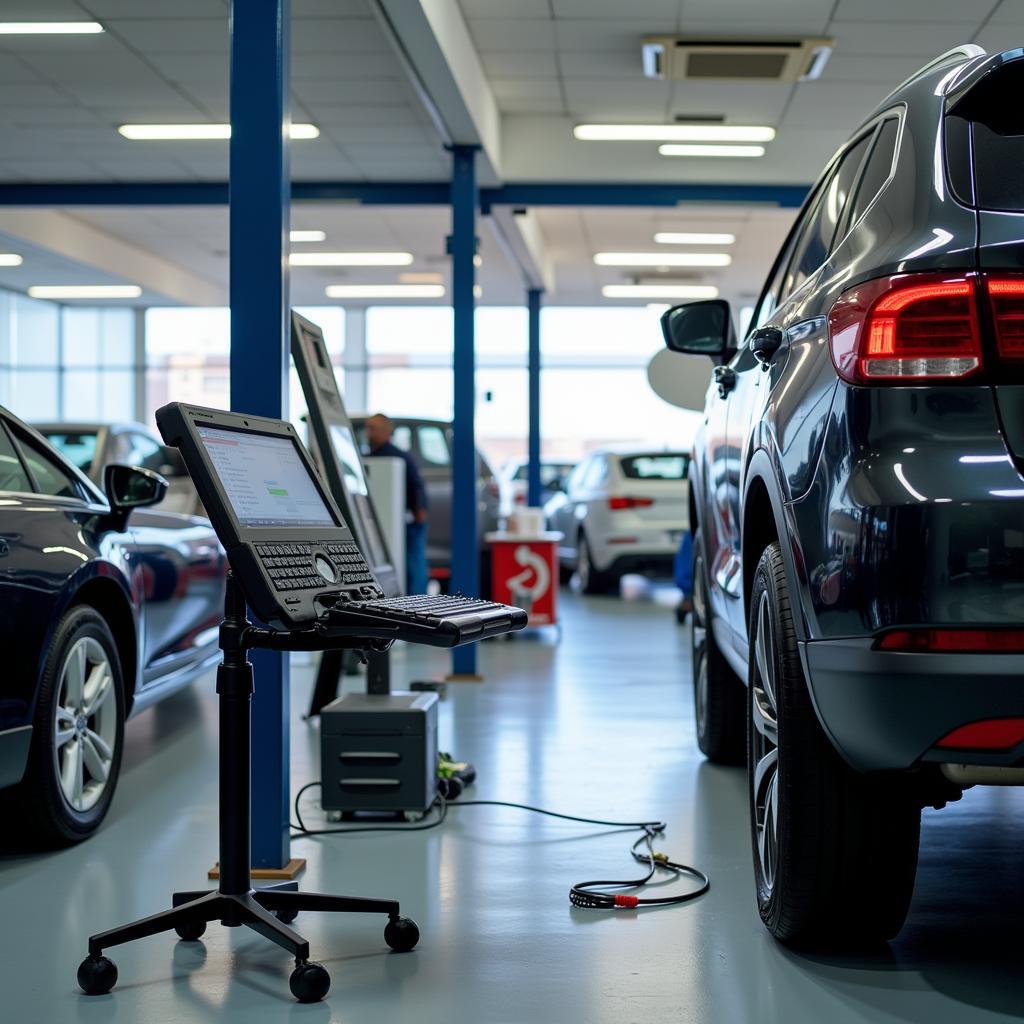 Advanced Diagnostic Equipment at a Bosch Car Service in Pretoria East