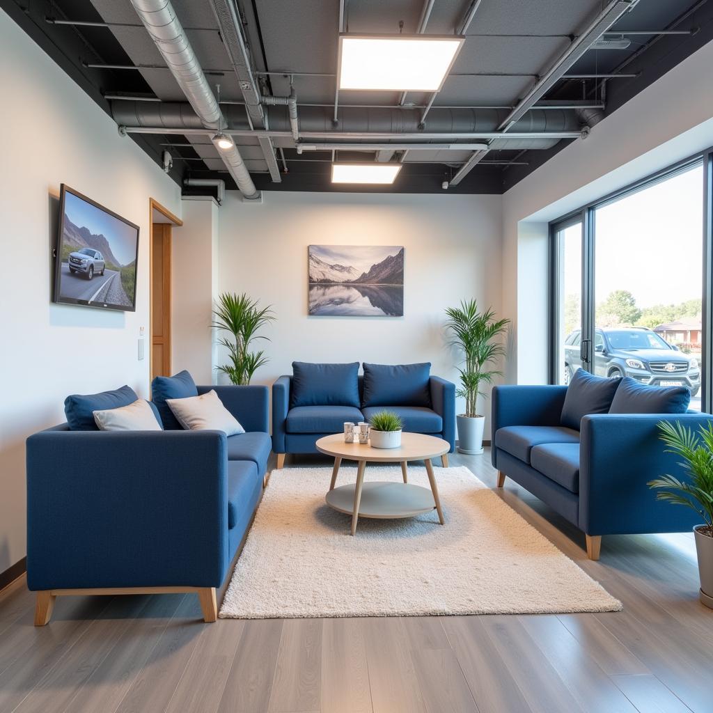 Comfortable Customer Waiting Area at a Bosch Service Centre