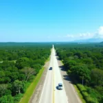 Scenic View of Highway 180