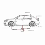 Diagram of Car Air Conditioning System Components