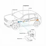 Car AC System Components Diagram