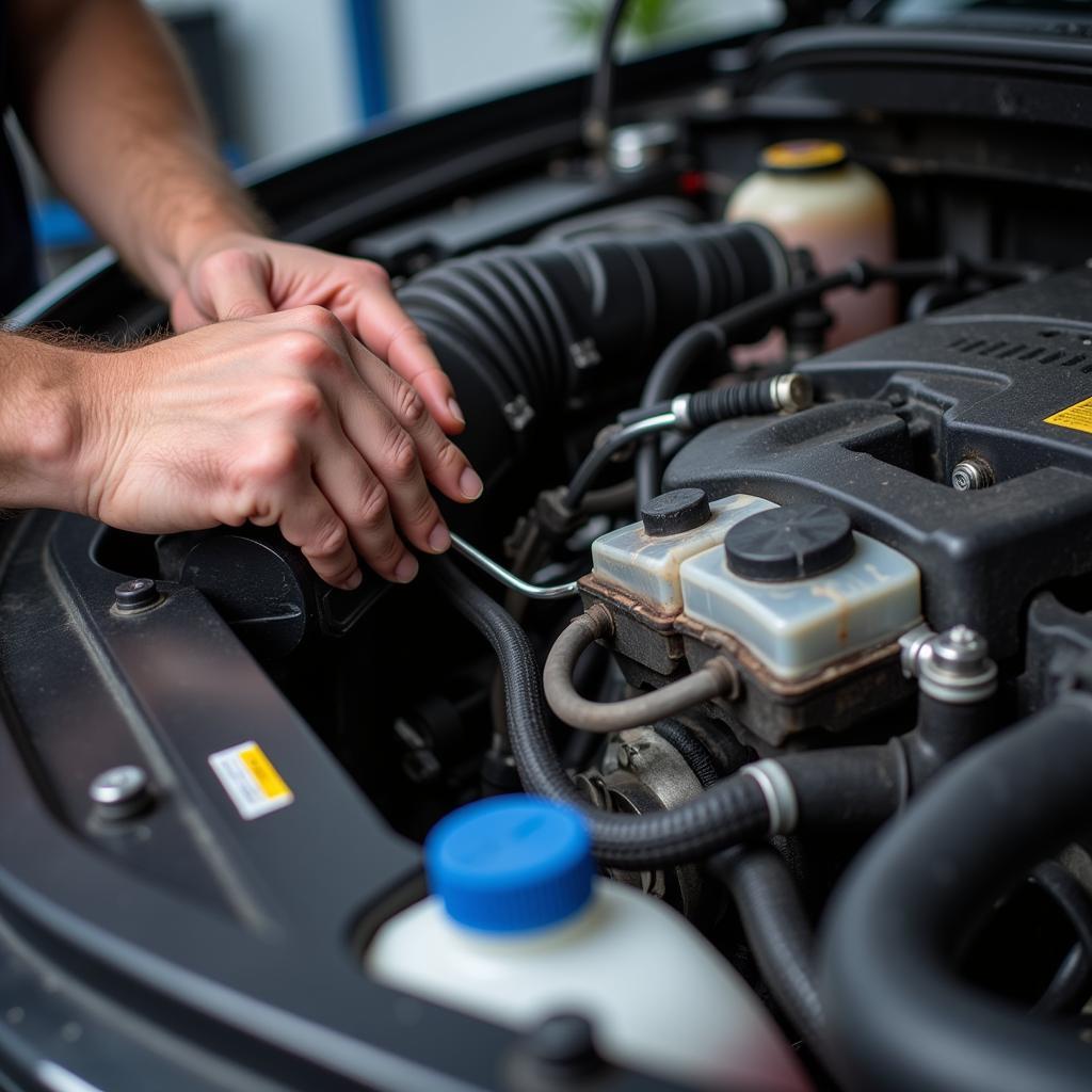 Car Annual Service Checklist: Engine Compartment Inspection