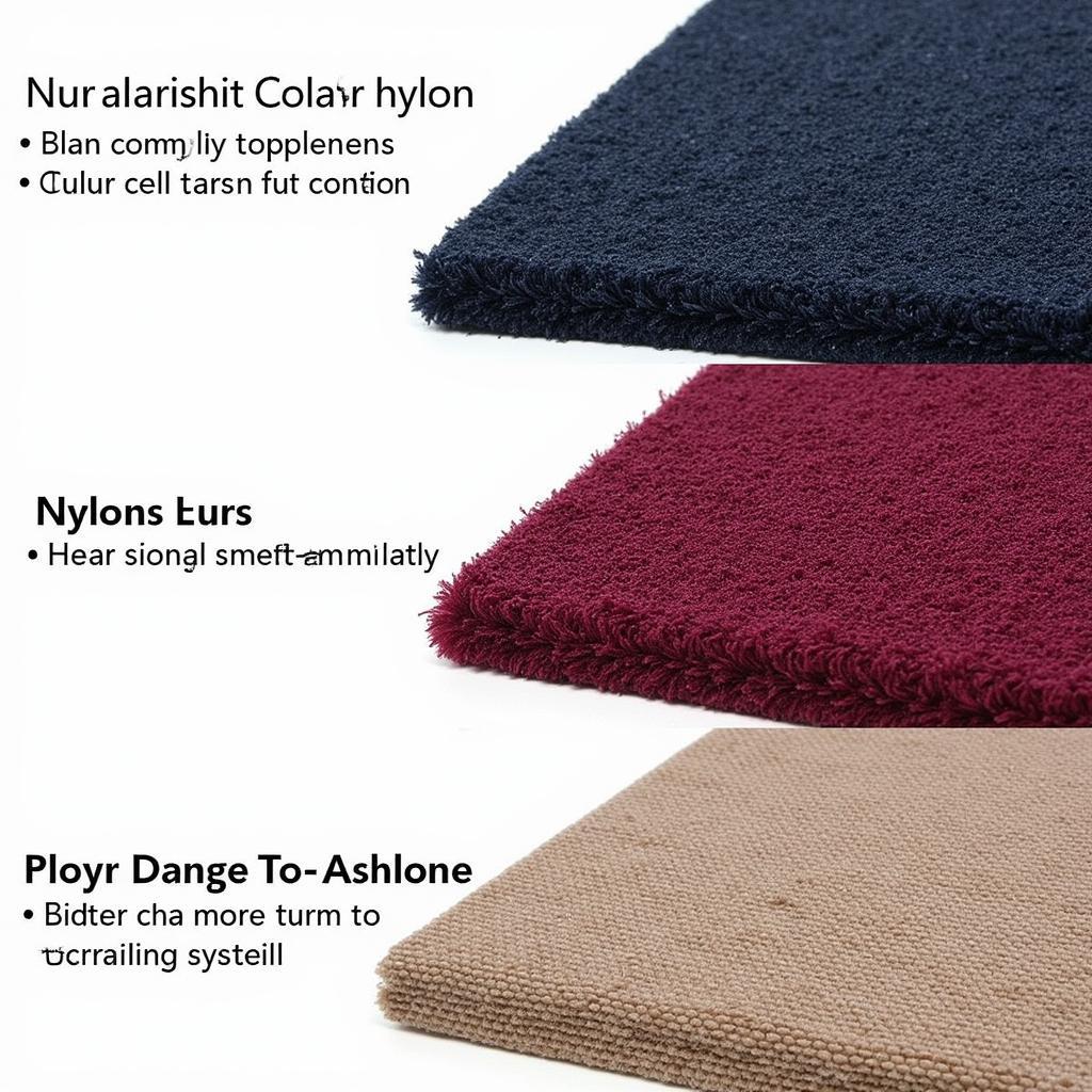 Car Carpet Material Samples