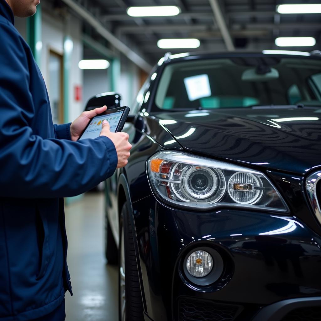 Car Diagnostic Equipment in a Garage Near Heartland Hospital