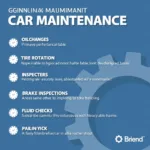 Checklist for car maintenance