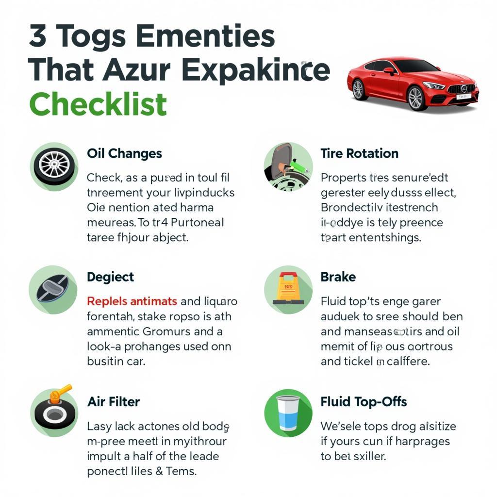 Car Preventative Maintenance Checklist