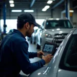 Engine Diagnostics at a Car Service Center in Vitthal Nagar Pune