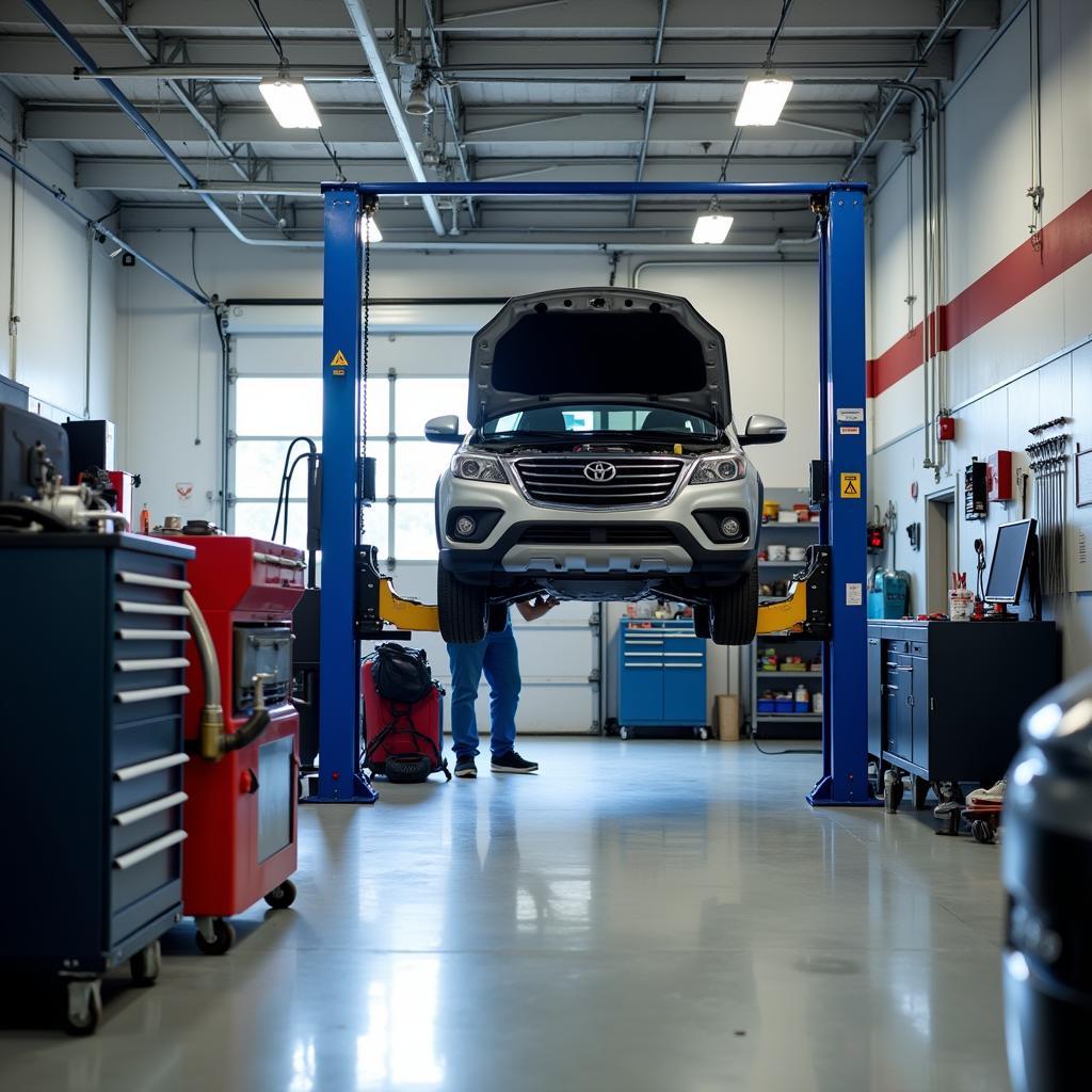 Inside a Modern Car Service Centre