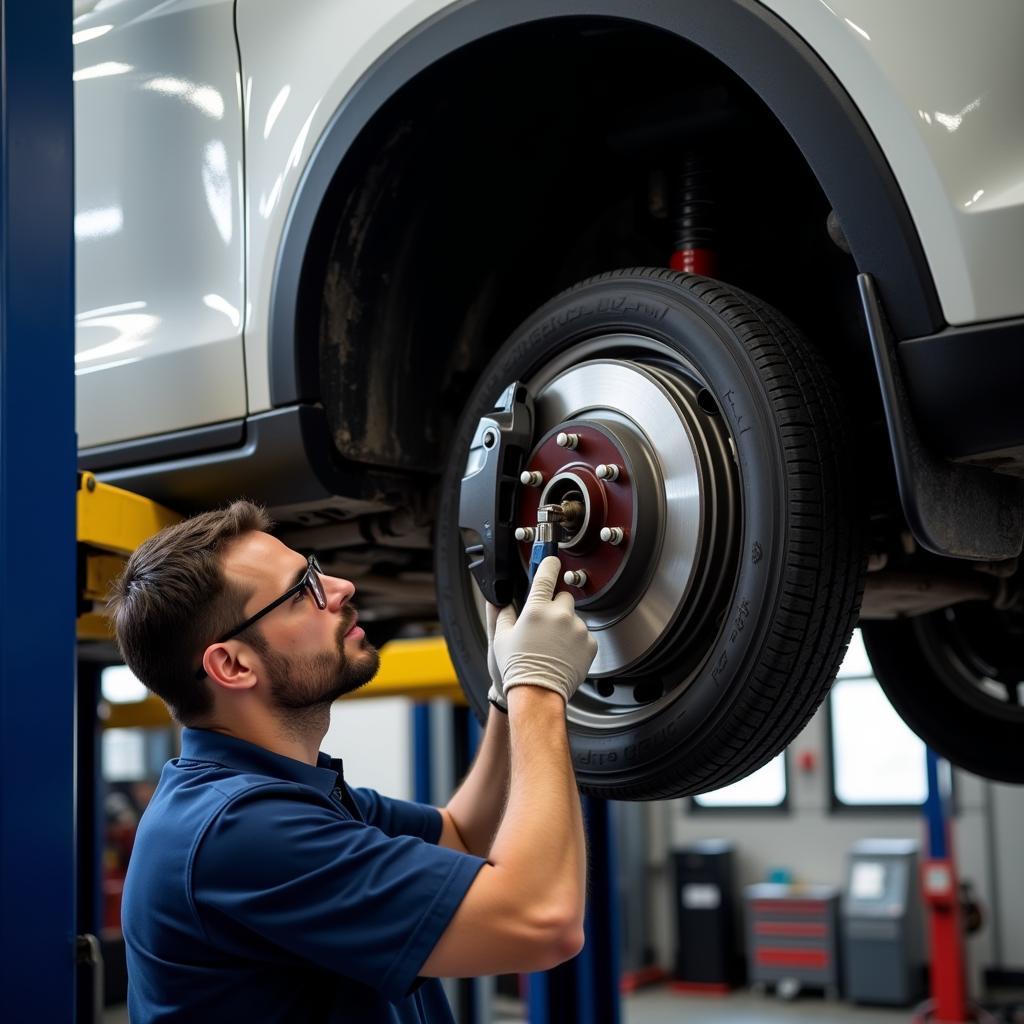 Car service check up safety inspection