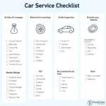 Car Service Checklist