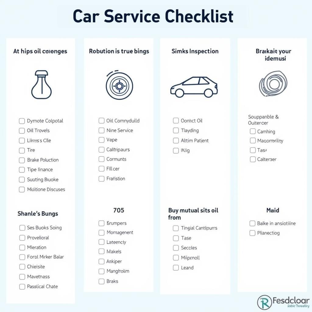 Car Service Checklist