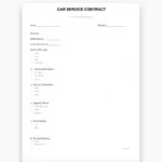 Example of a Car Service Contract Template