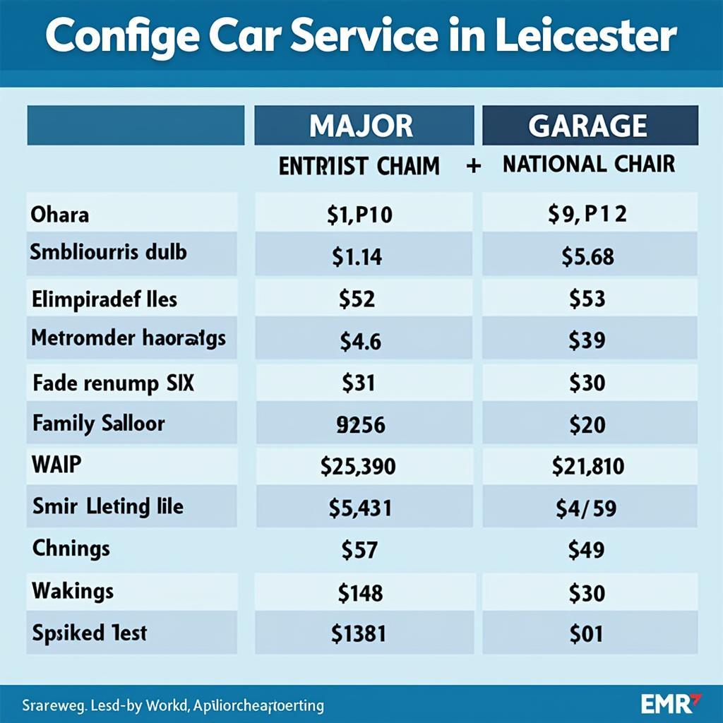 Car Service Costs in Leicester