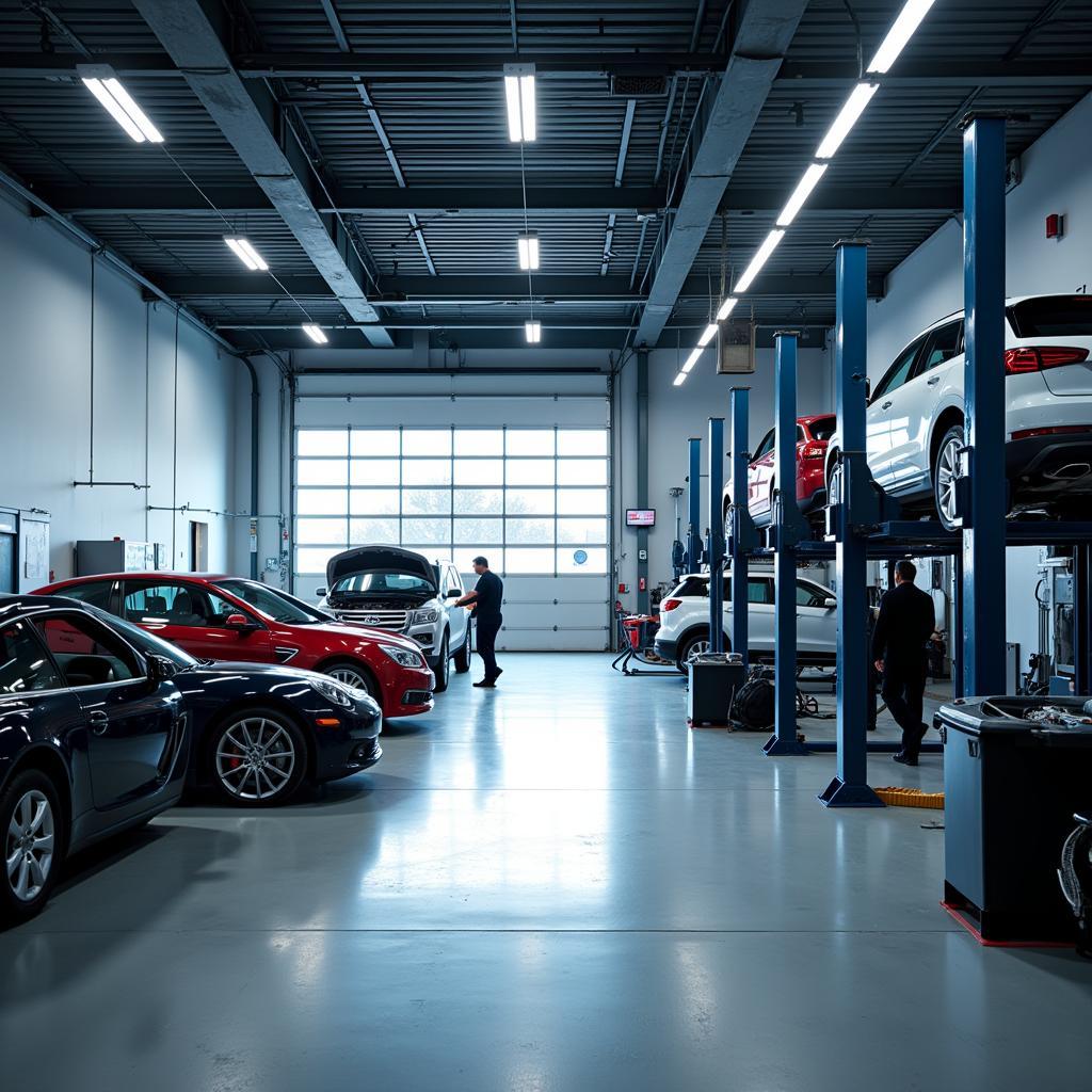 Modern Car Service Garage in Krakow