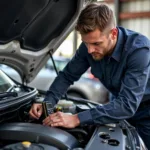 Mechanic Checking Engine in Mount Gambier