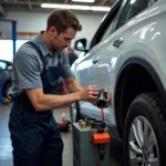 Routine car maintenance in Newent: Oil change, tire rotation, and brake inspection