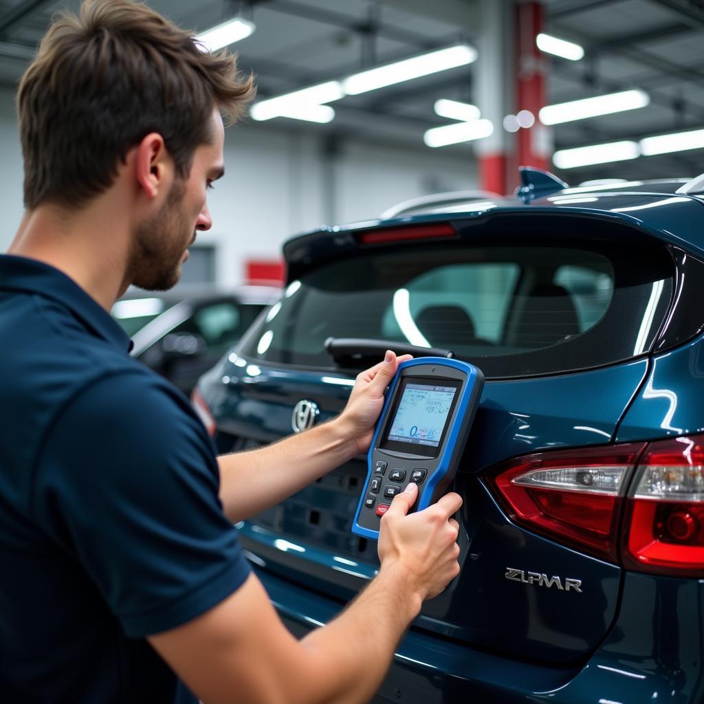 Thorough Car Inspection at a CH7 Service Center