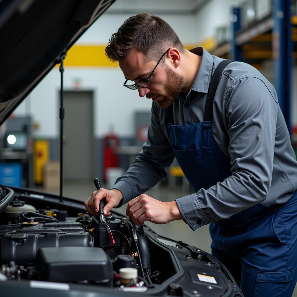 Experienced Mechanic Performing Car Service in CH7