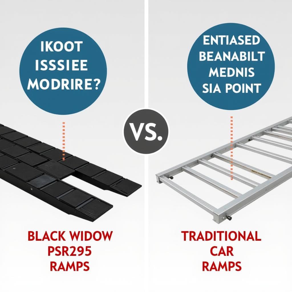 Comparing Black Widow PSR295 with Metal Car Ramps