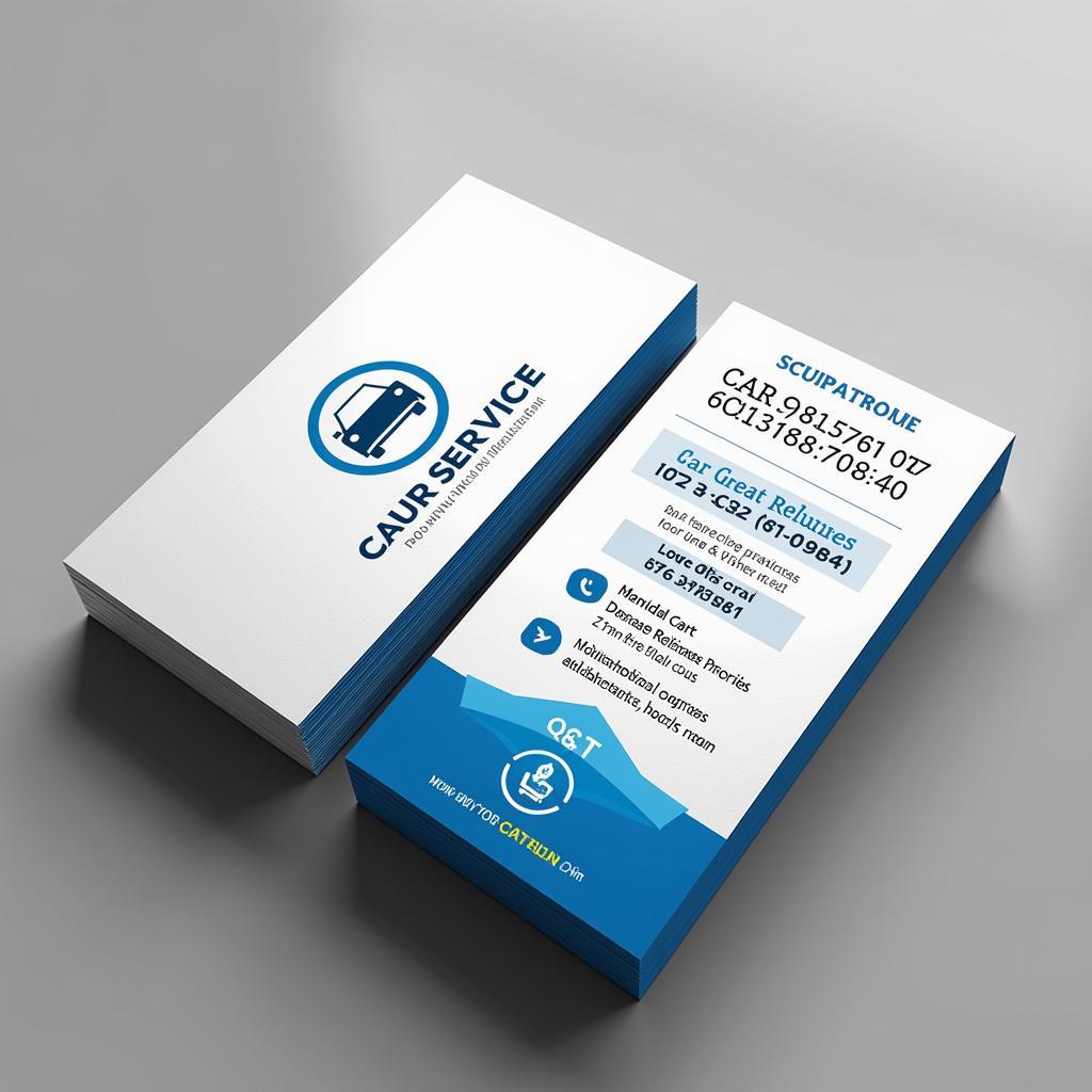 Designing an Effective Car Service Business Card