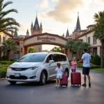 Family Traveling to Disney with Car Service