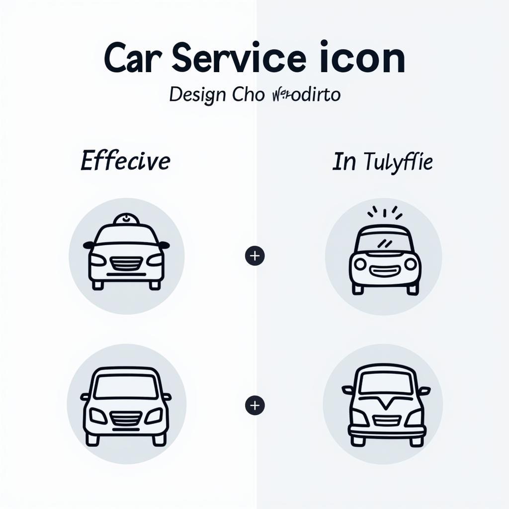 Effective car service icon designs for improved user experience