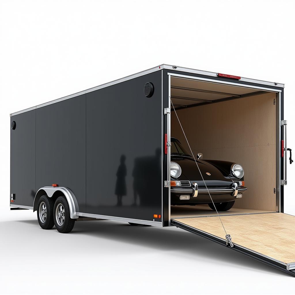 Enclosed car transport service protects vehicles during shipping.