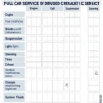 Full Car Service Checklist