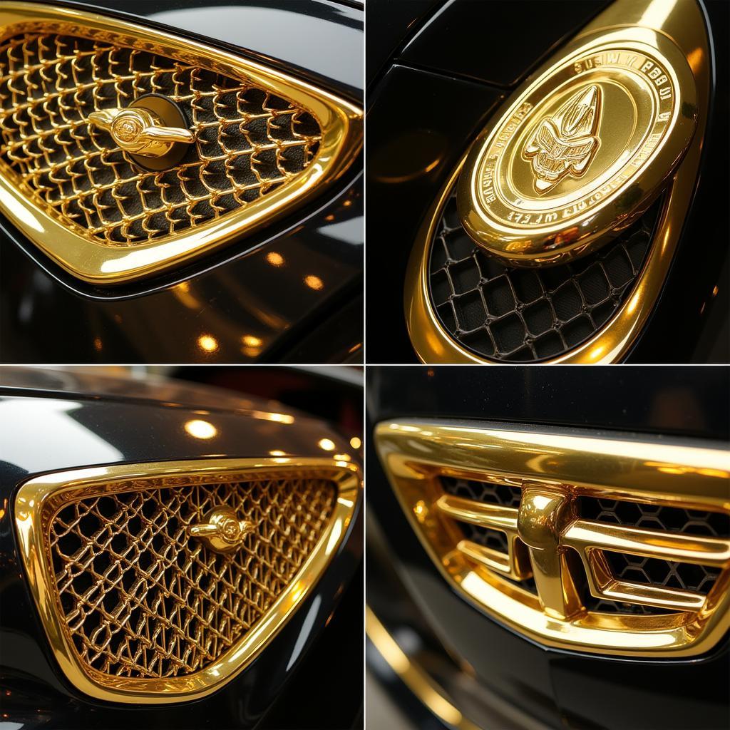 Gold Plated Car Parts