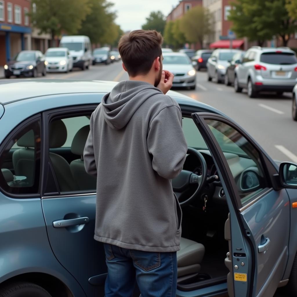 Person Locked out of Car