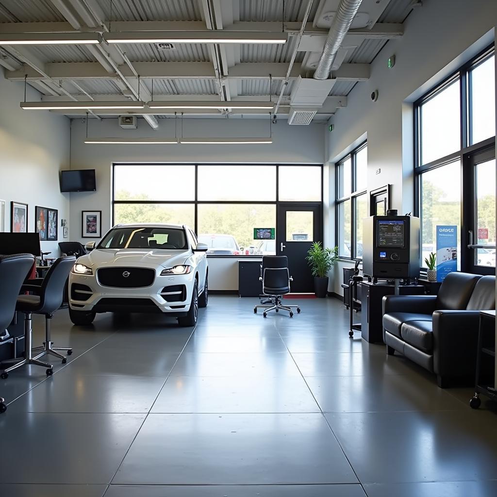 Modern and Clean Car Service Center Interior in Marietta