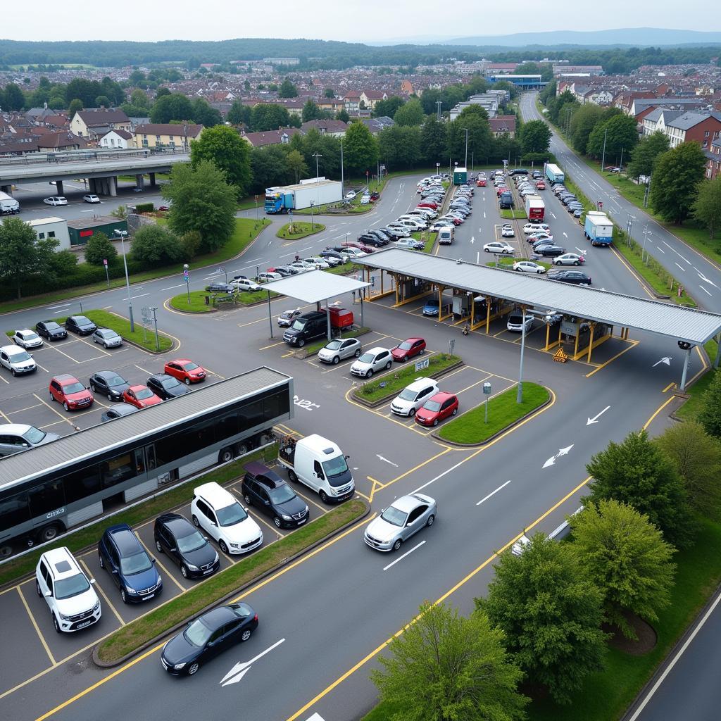 Motorway Services Car Park