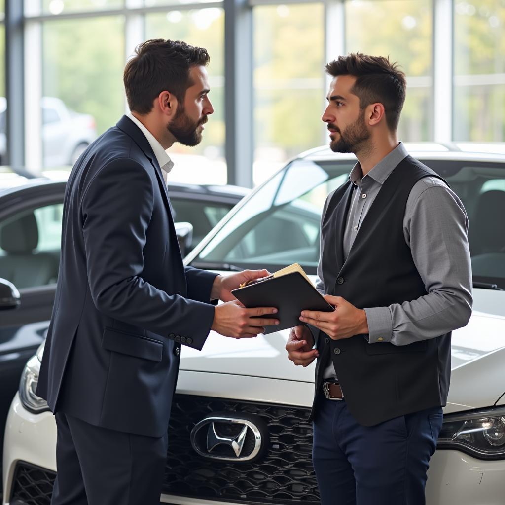 Negotiating the price of a car without full service history