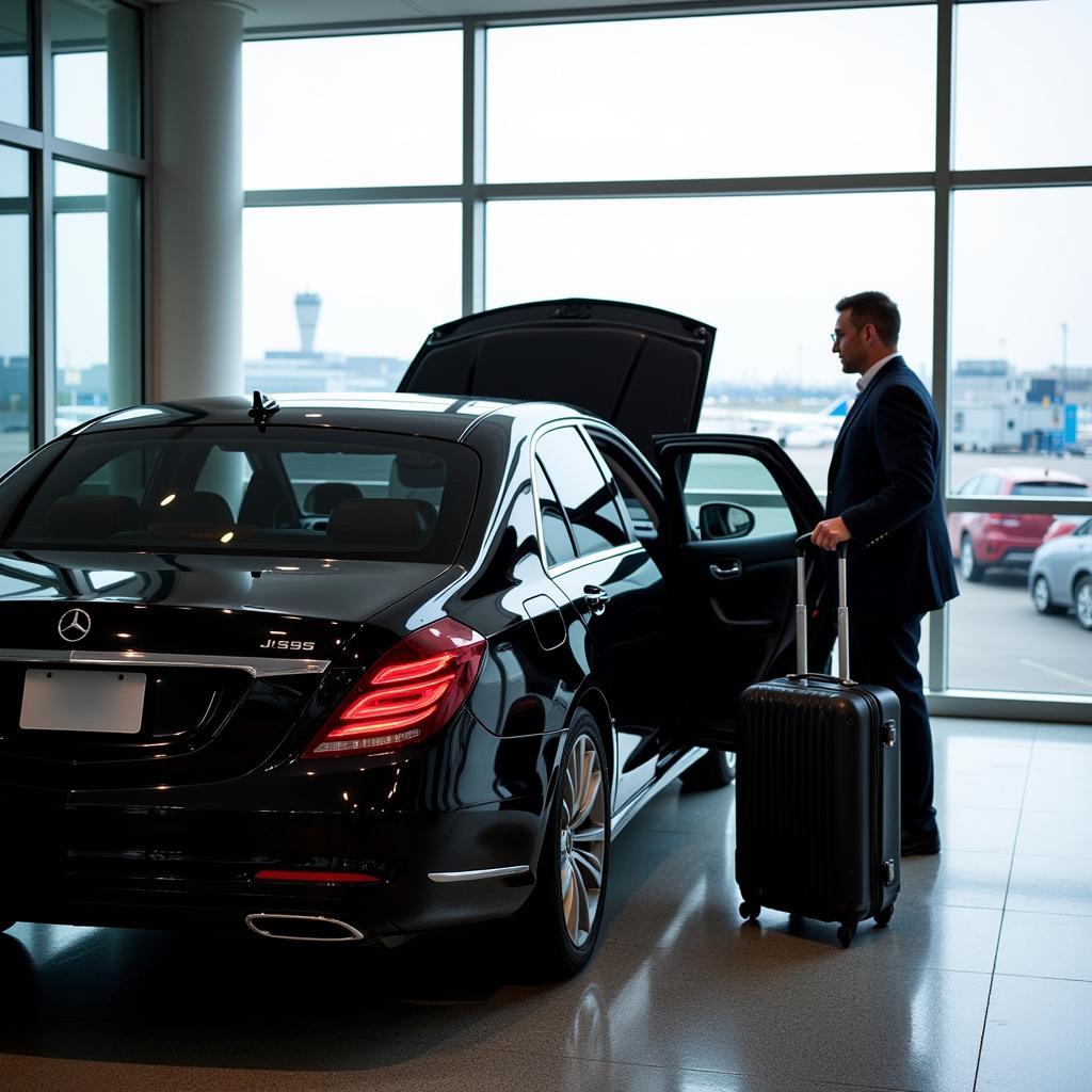 Airport car service pickup at JFK International Airport