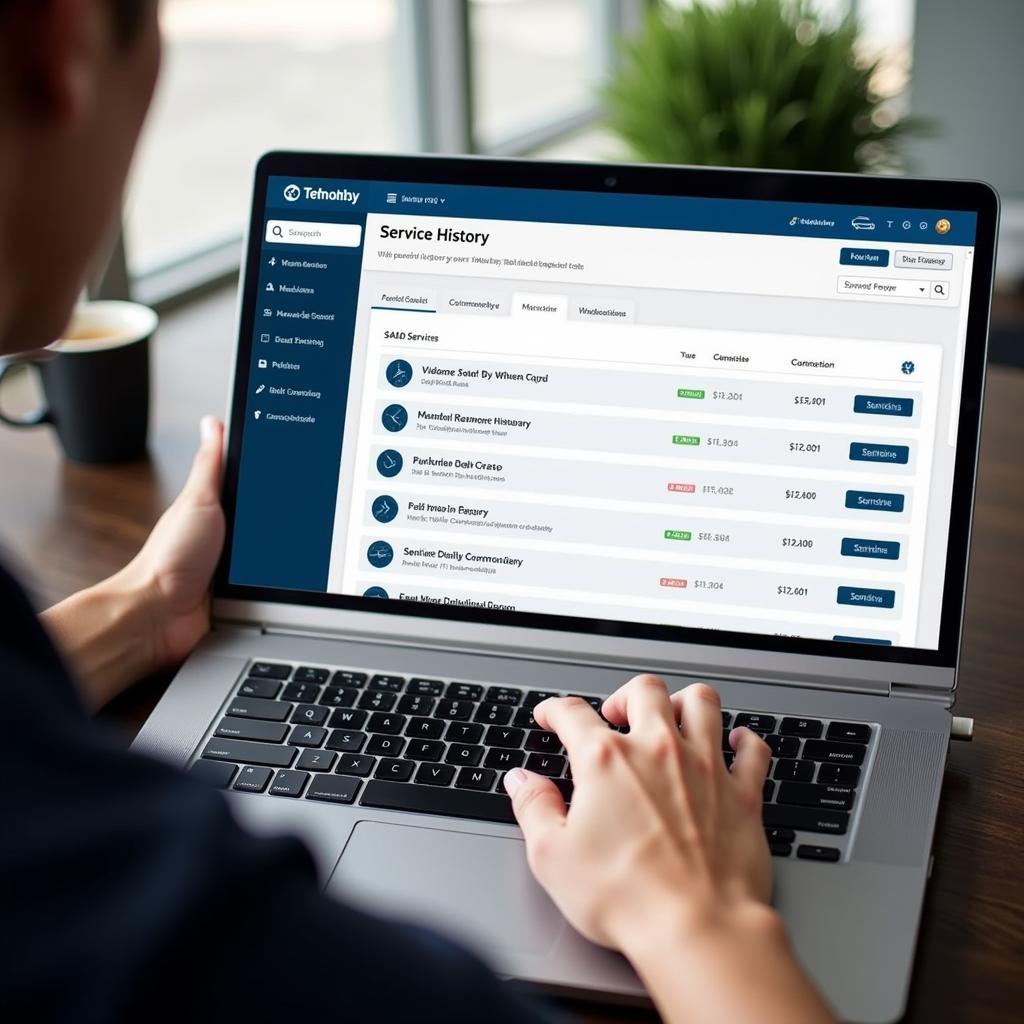 Viewing Car Service History Online