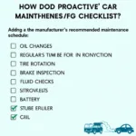 Proactive Car Maintenance Checklist