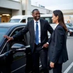 Professional Chauffeur in Car Service from LGA