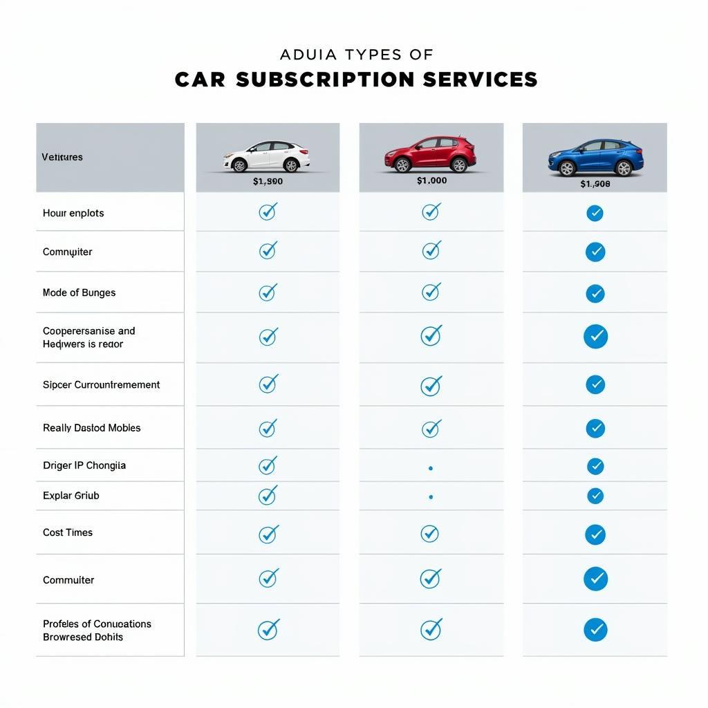 Different Types of Car Subscription Services