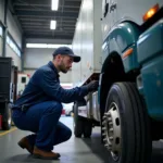 UK Fleet Vehicle Maintenance in Progress