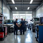 Modern and Well-Equipped Car Service Centre Interior in Wealdstone